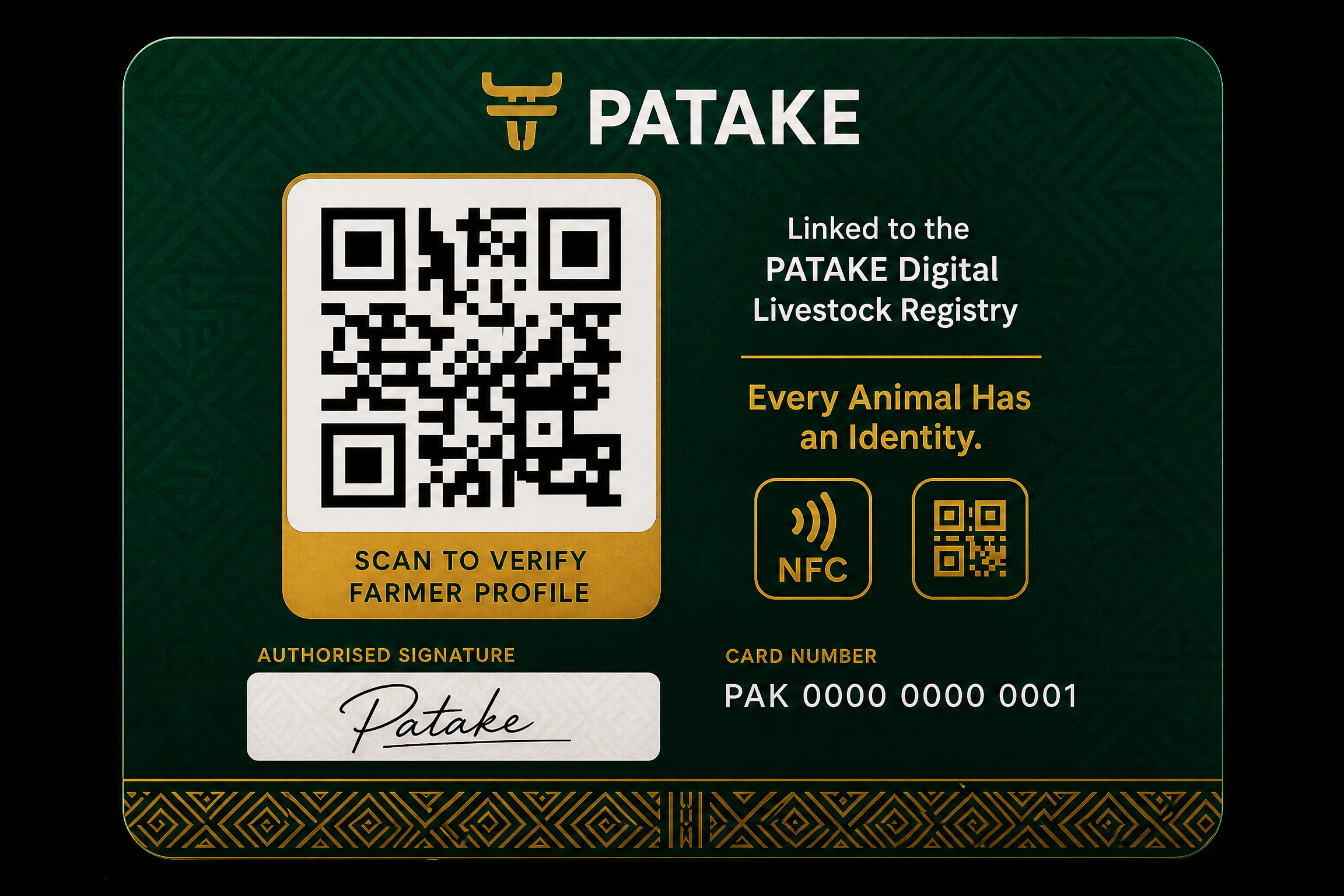 PATAKE AgriCard Reverse Side