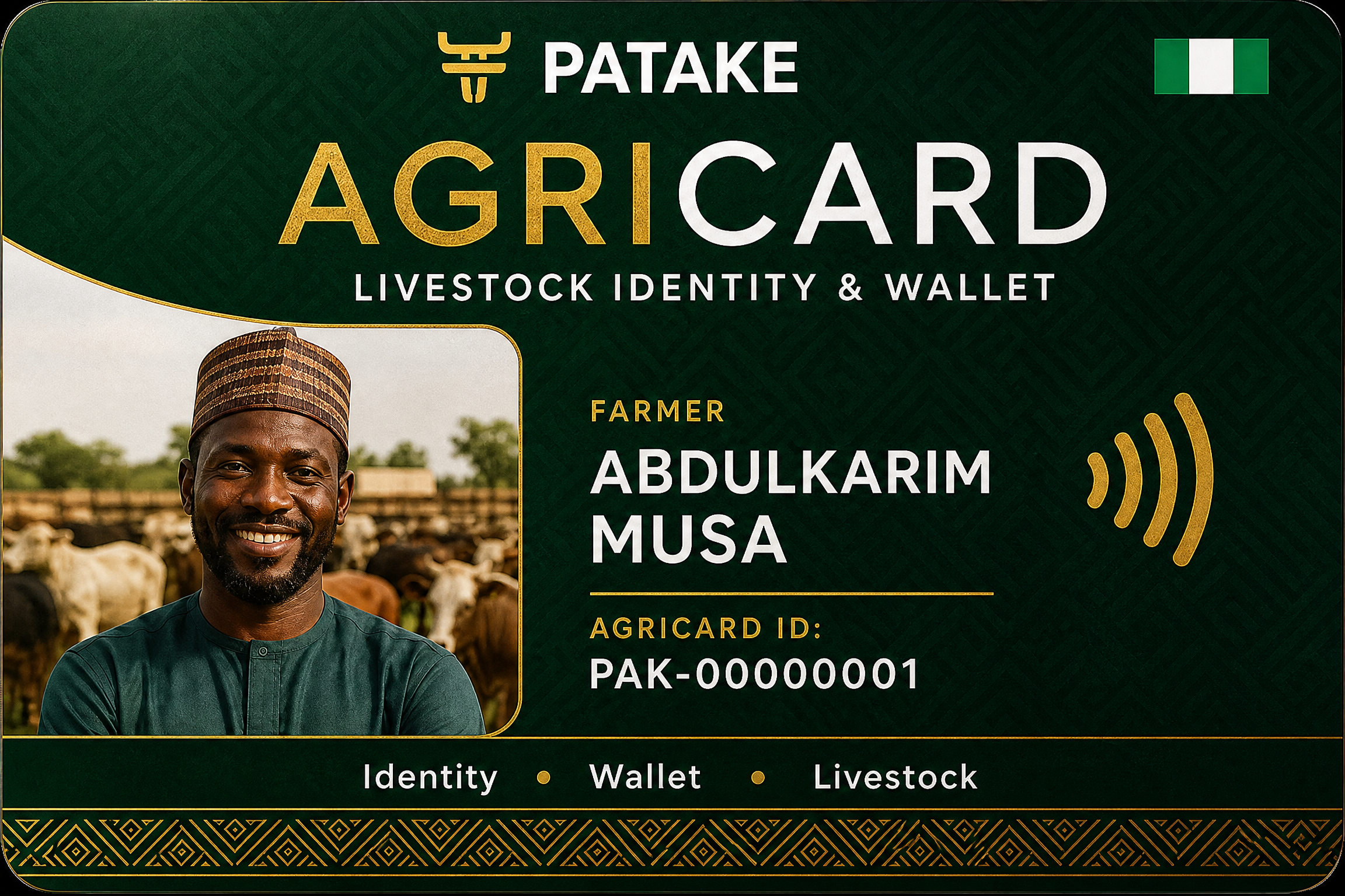 PATAKE AgriCard Front View